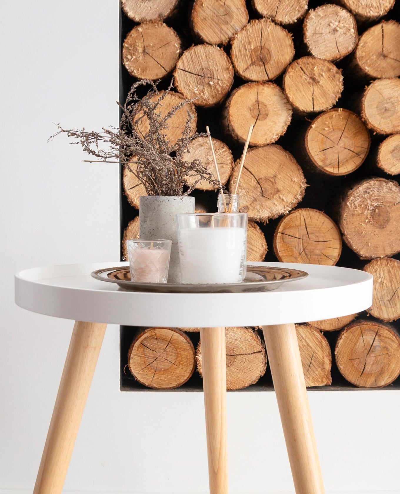 storage wooden side table