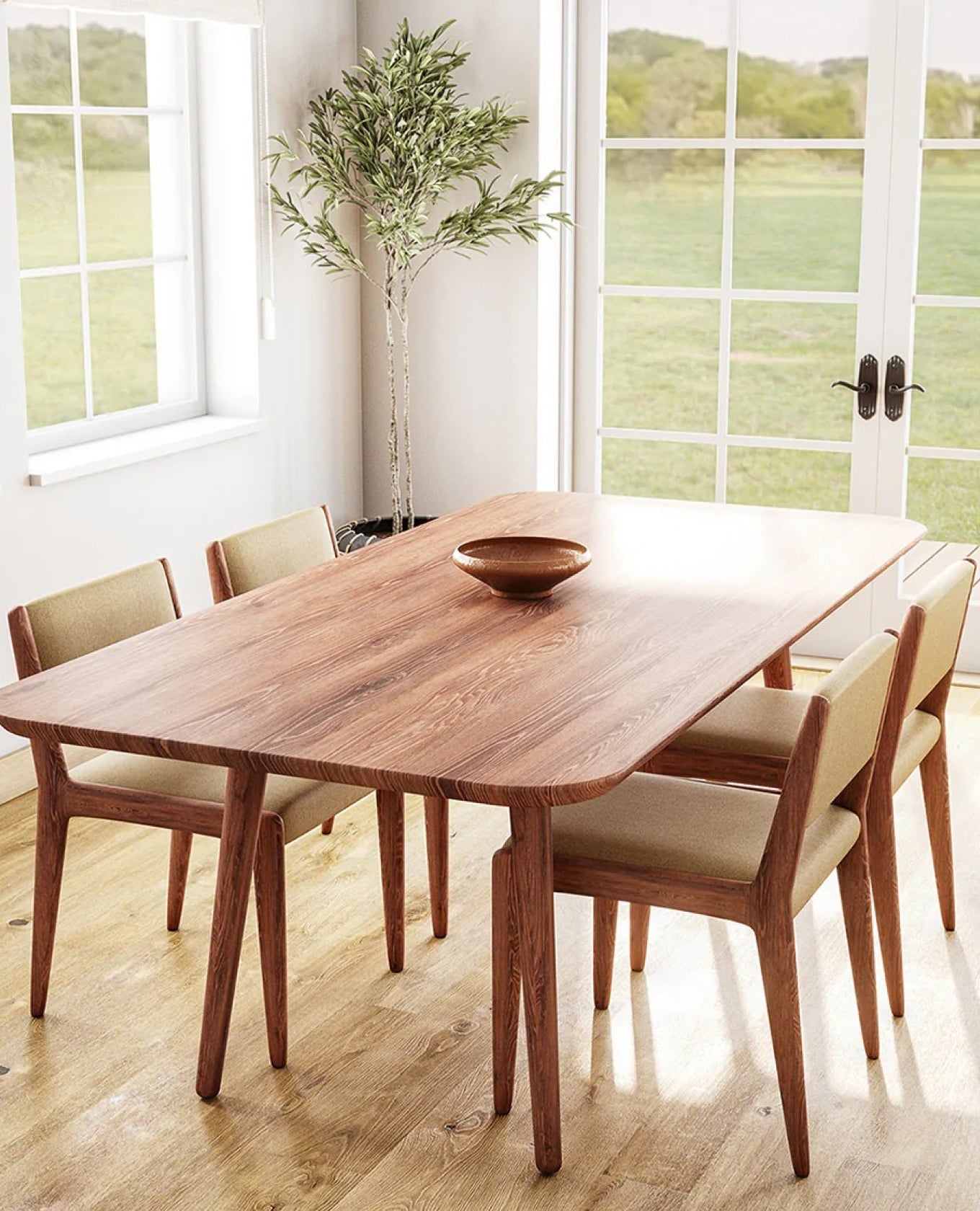 jasmi dining chair in natural latex