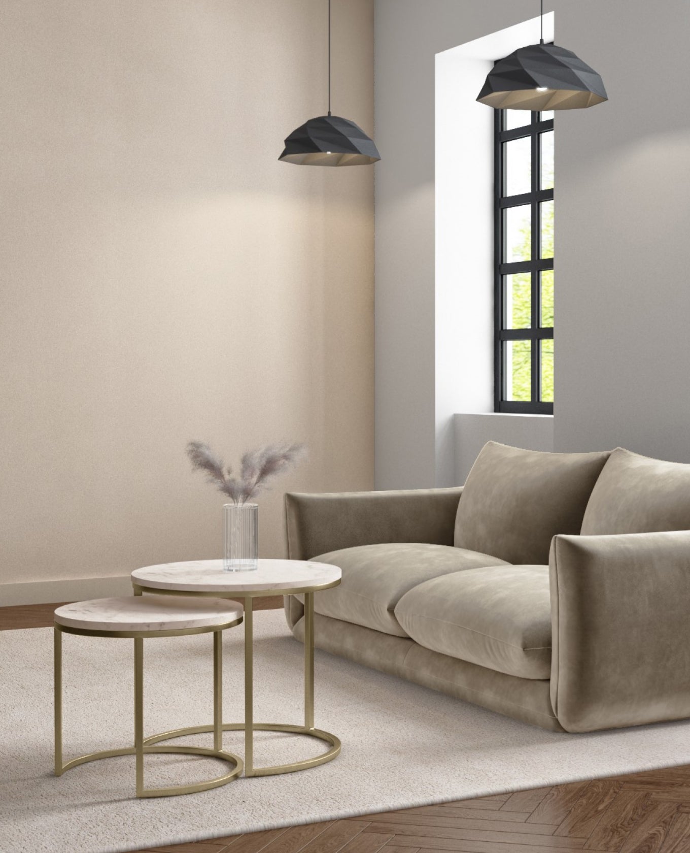 marble nesting tables