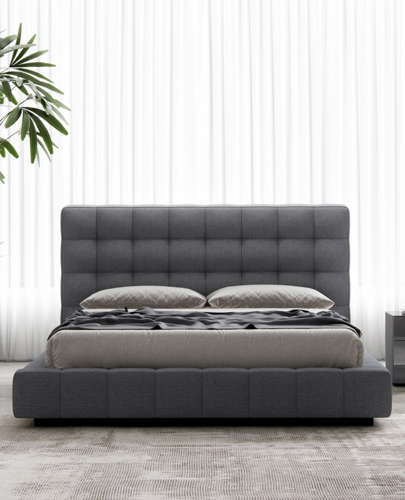 sheldon vegan leather bed