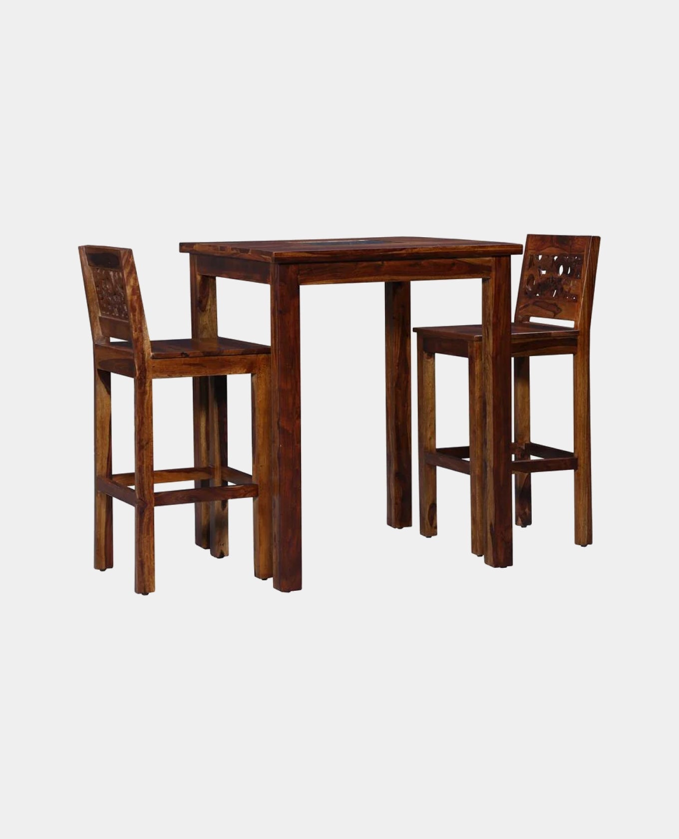 indigo interiors wooden bar table set