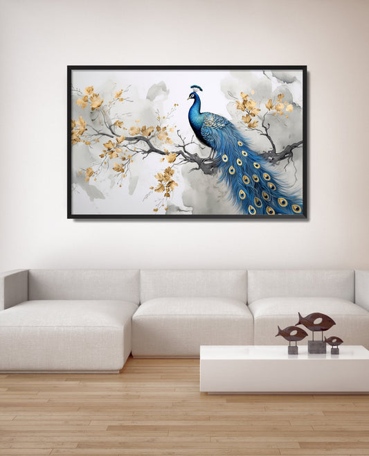 Peacock Canvas Art Wall Painting